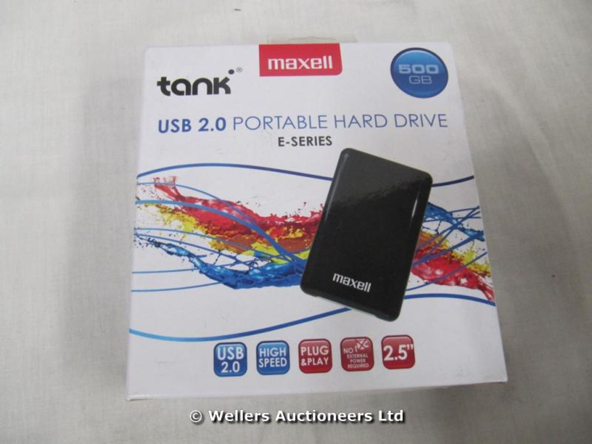 *TANK USB 2.0 E SERIES 500GB HARD DRIVE / GRADE: UNCLAIMED PROPERTY / BOXED (DC2)[GN220415-151}