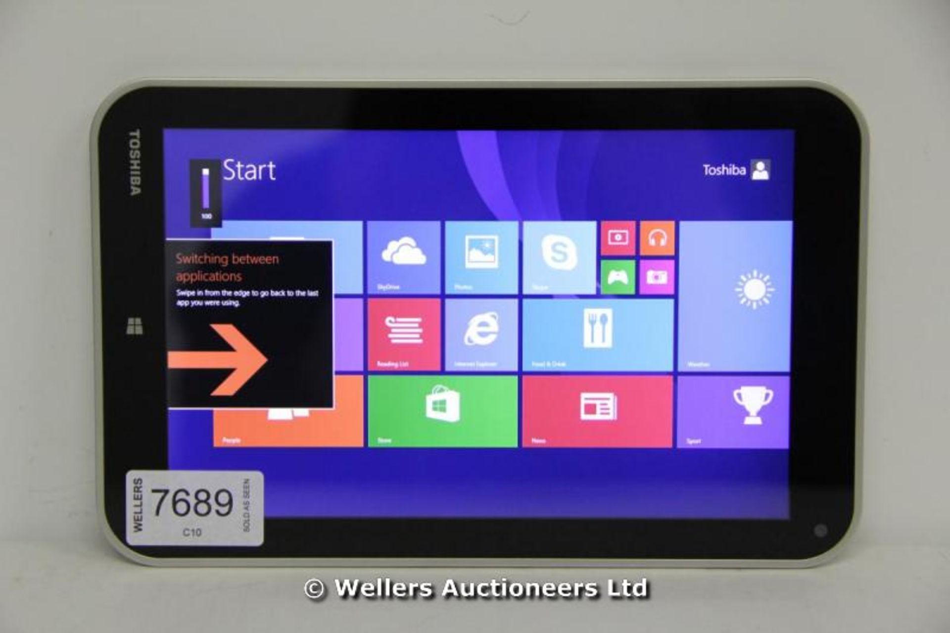 *TOSHIBA ENCORE WT8-A-102 TABLET / WINDOWS 8.1 / INTEL ATOM Z3740 1.33GHZ / 2GB RAM / 32GB STORAGE /