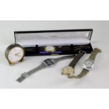 *Selection of wristwatches, including a boxed Accurist, Swatch, Casio and an Oris vintage alarm