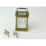 Botley & Lewis, Reading, brass carriage clock