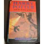 Early edition book by J K Rowling "Harry Potter and the Goblet of fire"