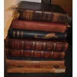 Seven books including Country Rambles by T P Westell, Virtue's Household Physician, Cabinet of