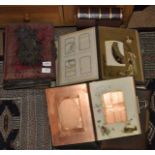 *A collection of nine Victorian photo albums, all empty (Lot subject to VAT)