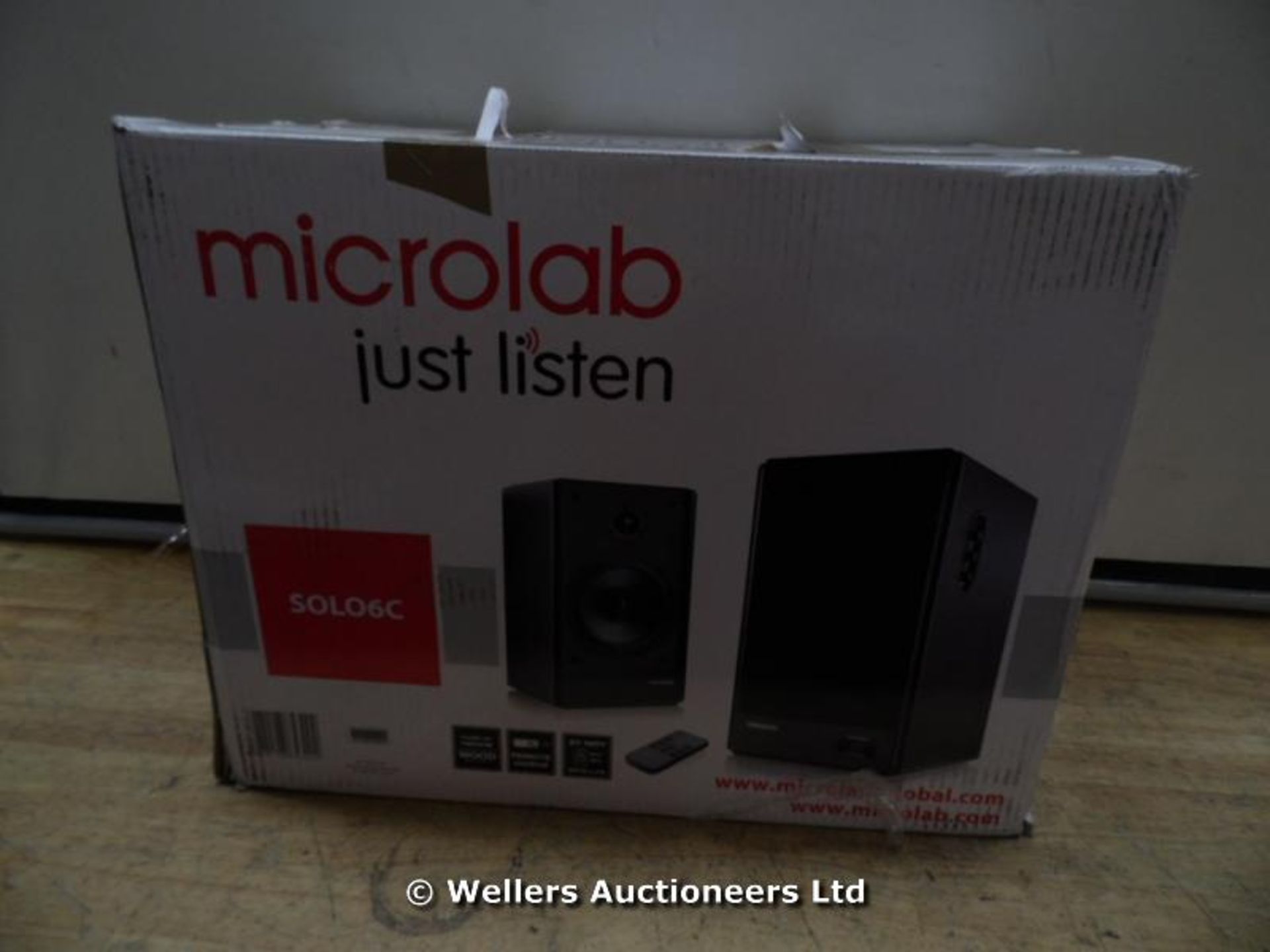 *MICROLAB SOLO 6C BOOKSHELF 2.0 SPEAKERS 100W RMS _448931 / GRADE: RETAIL RETURN / BOXED (DC3) {#