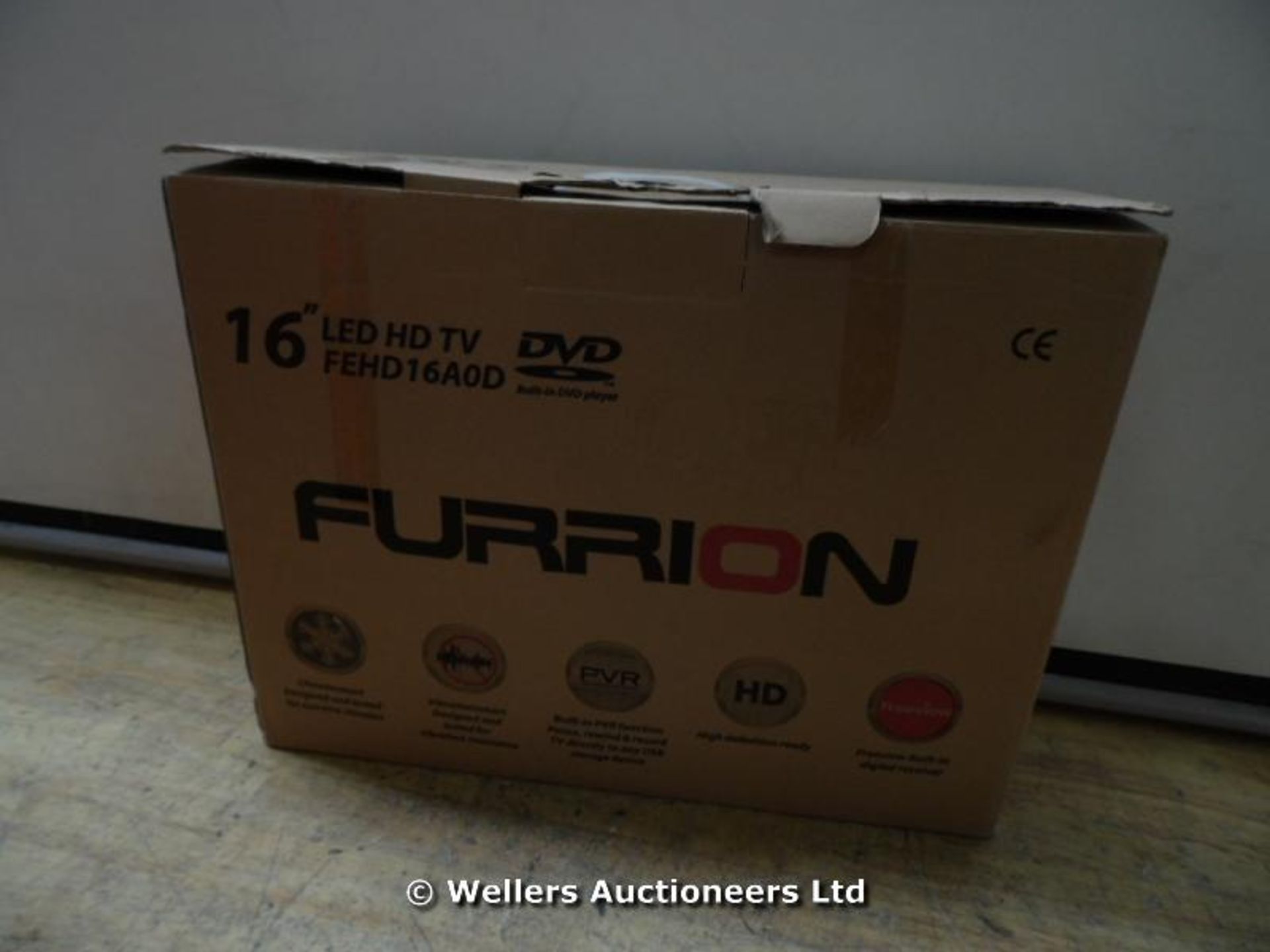 *"FURRION 16" HD READY TV WITH IN BUILT DVD PLAYER _448919 / GRADE: RETAIL RETURN / BOXED (DC3) {#