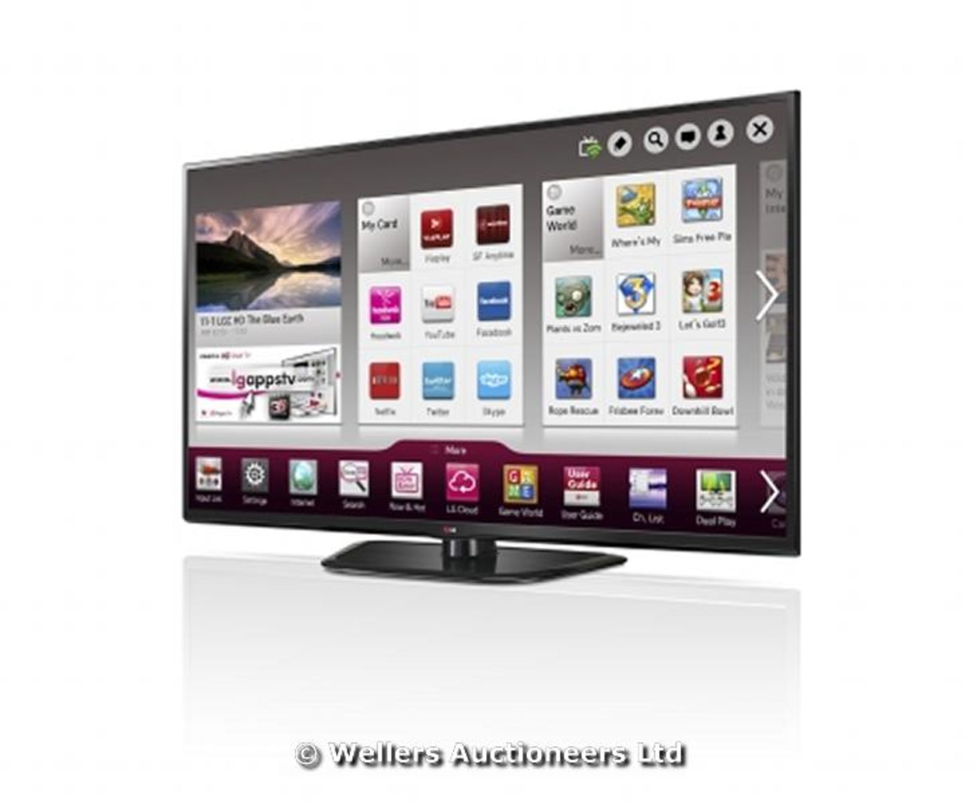 *"LG 50PH660V 50" SMART 3D HD PLASMA TV WITH FREEVIEW HD / WITH REMOTE / WITH POWER SUPLY (NO FUSE