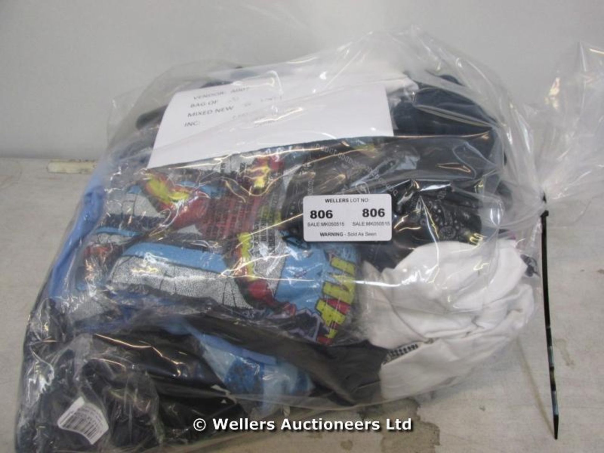 *X 20 X MIXED NEW TEE SHIRTS INC MARVEL, CRIMINAL DAMAGE, LONSDALE / GRADE: UNCLAIMEDPROPERTY /