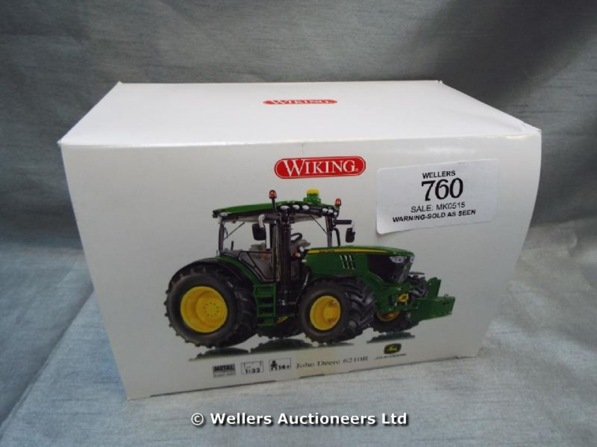 *WIKING JOHN DEERE 6210R DIE CAST MODEL / GRADE: UNCLAIMED PROPERTY / BOXED (DC2)[MK070515-1760}