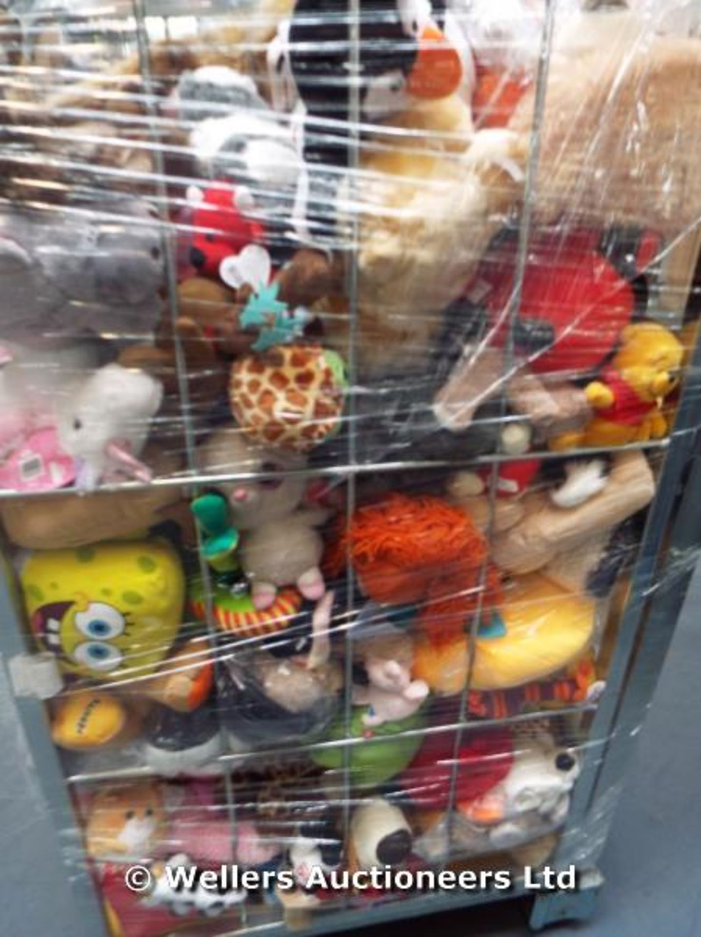 *CAGE OF MIXED SOFT TOYS INC CARE BEARS, BEE MOVIE, POKEMON, KEEL TOYS ETC / GRADE: UNCLAIMED - Image 3 of 3