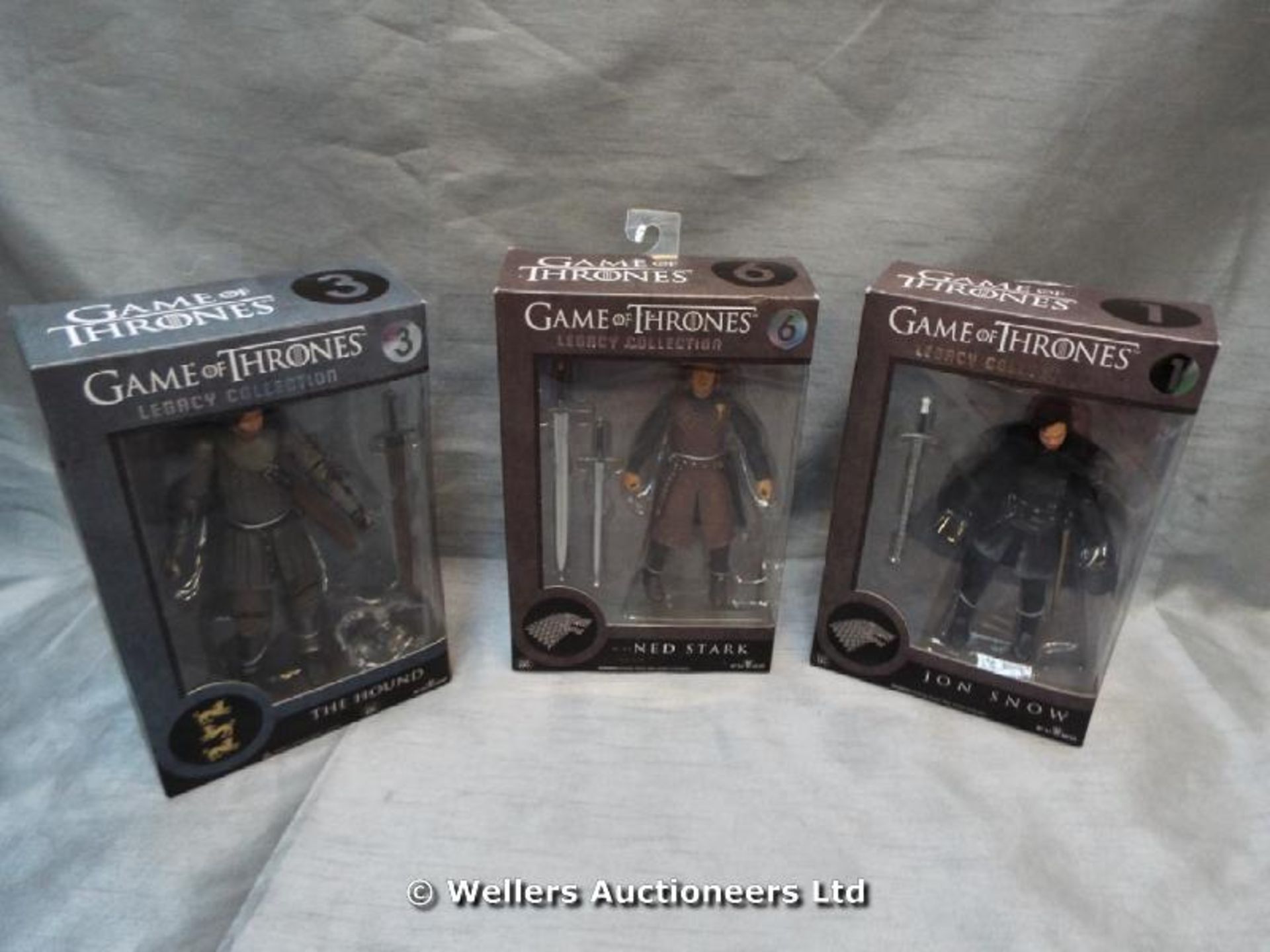 *X3 LEGACY COLLECTION GAME OF THRONES FIGURINES / GRADE: UNCLAIMED PROPERTY / BOXED (DC2)[MK070515-