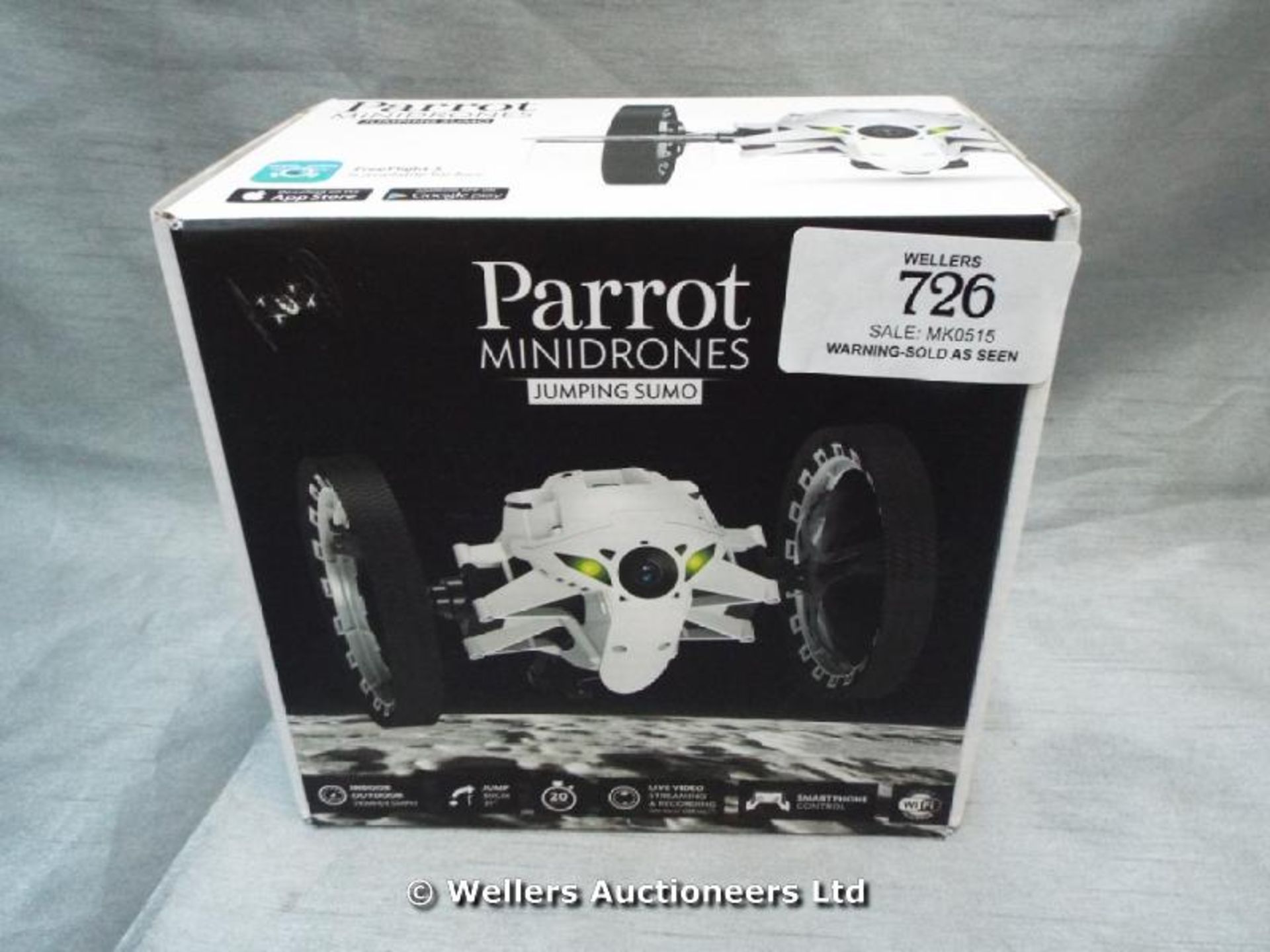 *PARROT MINIDRONES JUMPING SUMO / GRADE: UNCLAIMED PROPERTY / BOXED (DC2)[MK070515-1726}