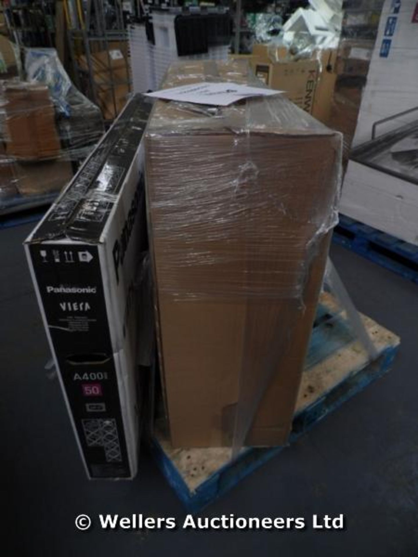 *"1X MIXED PALLET OF 3X BEYOND ECONOMICAL REPAIR TELEVISIONS INCLUDING 1X BOXED PANSONIC 50" LED TV.