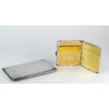 Two silver engine turned cigarette cases, 321g