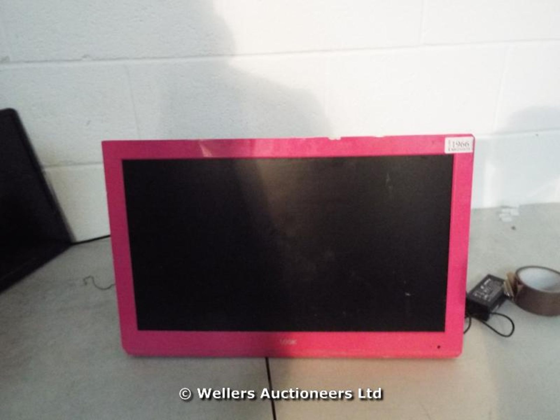 *"LOGIK L22FEDP12 PINK 22" LED HD TV WITH BUILT IN DVD PLAYER / POWER / PICTURE / REMOTE / STAND /