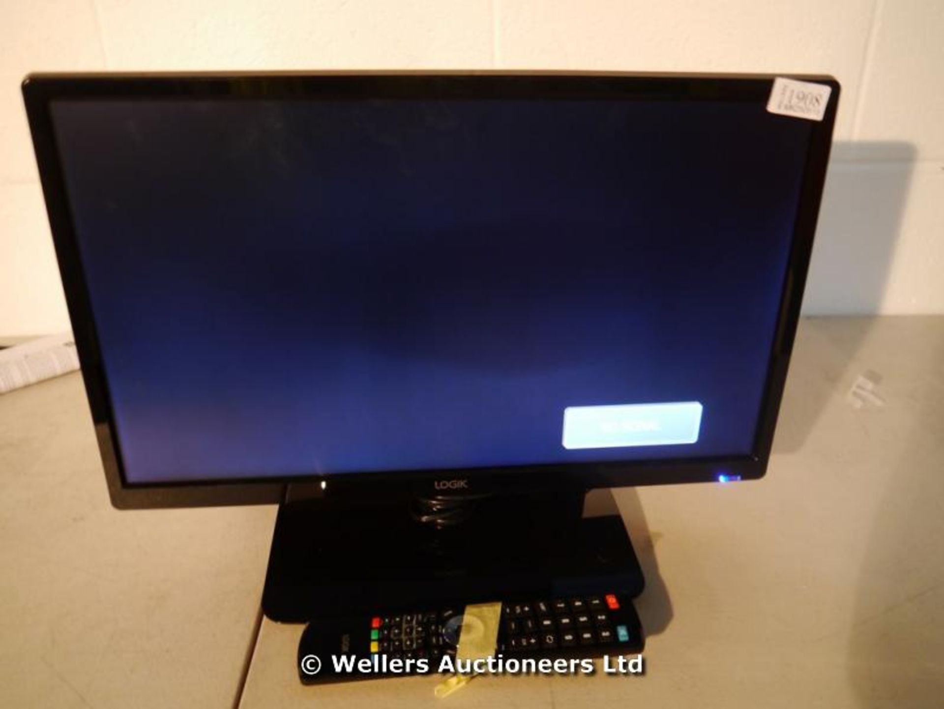 *"LOGIK L22FED13 22" LED HD TV WITH BUILT IN DVD PLAYER / POWER / PICTURE / REMOTE / STAND /