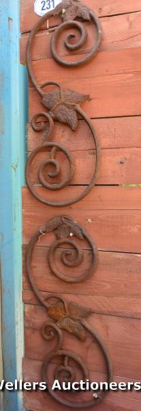 *A SELECTION OF TWO VICTORIAN OR LATER CAST IRON FOUNDRY MOULDS