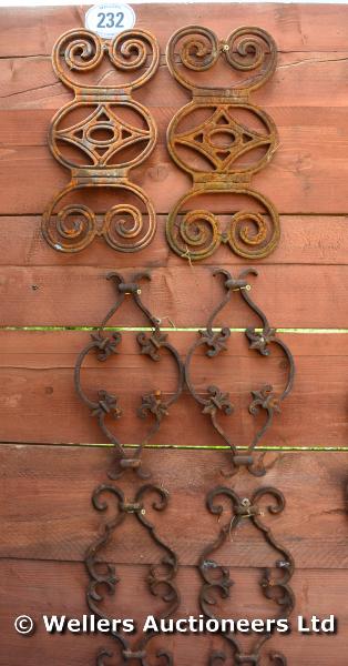 *A SELECTION OF SIX VICTORIAN OR LATER CAST IRON FOUNDRY MOULDS