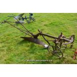 *A HORSE DRAWN SINGLE FURROW PLOUGH