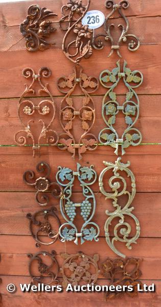 *A SELECTION OF THIRTEEN VICTORIAN OR LATER CAST IRON FOUNDRY MOULDS