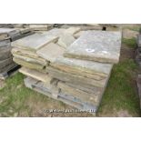*A PALLET OF YORKSTONE, APPROX 8 SQUARE METRES