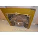 *A VICTORIAN CAST IRON FIRE INSERT, 920 X 970