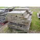 *A PALLET OF SAWN YORKSTONE, APPROX 10 SQUARE METRES