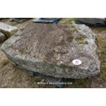 *A LARGE FEATURE STONE OF OBLONG FORM, 1700 X 1200 X 400