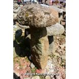 *A CORNISH GRANITE STADDLE STONE, 1000 HIGH