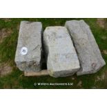 *A PALLET OF MIXED FEATURE STONE/STONE BLOCKS/STEPS