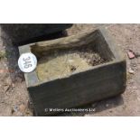 *A STONE PLANTER MADE FROM YORKSTONE COPING, 450 LONG