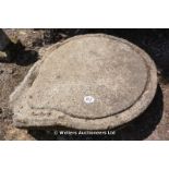 *A CORNISH GRANITE CIDER PRESS BASE, 1580 DIAMETER