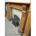 *A PINE CORBEL FIRE SURROUND, 1500 X 1200