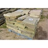 *A PALLET OF YORKSTONE, APPROX 10 SQUARE METRES