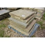 *A PALLET OF YORKSTONE FLAGSTONES, APPROX 4 SQUARE METRES