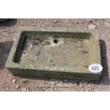 *A YORKSTONE SINK, 810 X 470 X 150