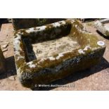 *A CORNISH GRANITE TROUGH, 1150 X 860 X 400