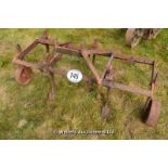 *A THREE TINE MOUNTED CULTIVATOR