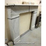 *A LATE VICTORIAN MARBLE FIRE SURROUND, 1720 X 1220