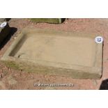 *A YORKSTONE SINK, 960 X 560 X 130