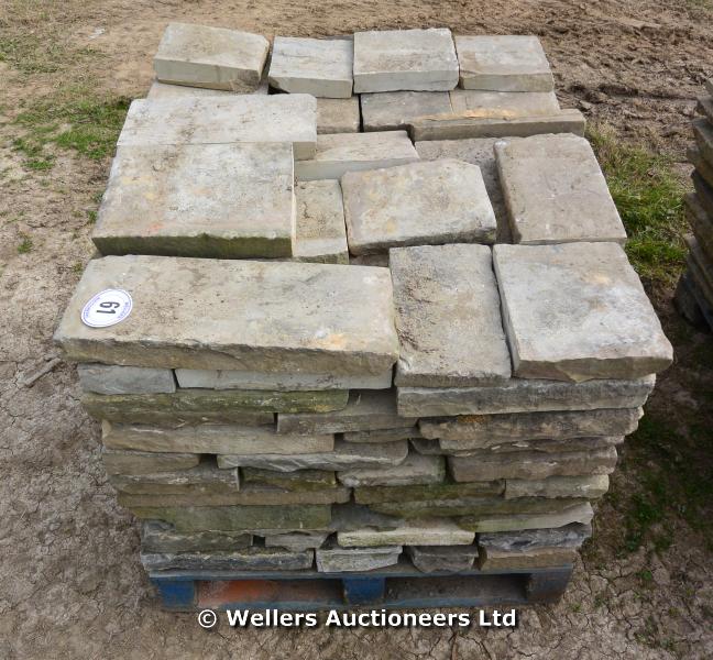 *A PALLET OF YORKSTONE, APPROX 12 SQUARE METRES