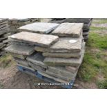 *A PALLET OF YORKSTONE, APPROX 8 SQUARE METRES