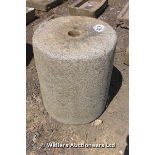 *A CORNISH GRANITE STONE ROLLER, 650 X 550