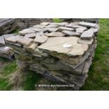 *A PALLET OF YORKSTONE CRAZY PAVING, APPROX 14 SQUARE METRES