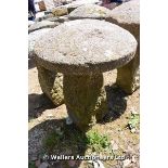 *A CORNISH GRANITE STADDLE STONE, 900 HIGH