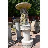 *A RECONSTITUTED STONE FOUNTAIN, 1320 HIGH