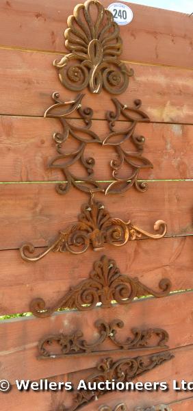 *A SELECTION OF SEVEN VICTORIAN OR LATER CAST IRON FOUNDRY MOULDS