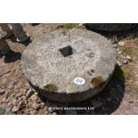 *A CORNISH GRANITE MILLSTONE, 1170 DIAMETER