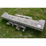 *A STONE FIREPLACE MANTEL, 2200 X 420 X 160