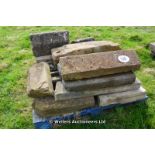 *A PALLET OF STONE COPING, ETC