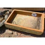 *A SALT GLAZED SINK, 700 X 470 X 130